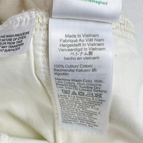 J Crew Women's Mid Rise Relaxed Kickout Jean Size 30 Ecru Beige Cropped - Picture 12 of 16